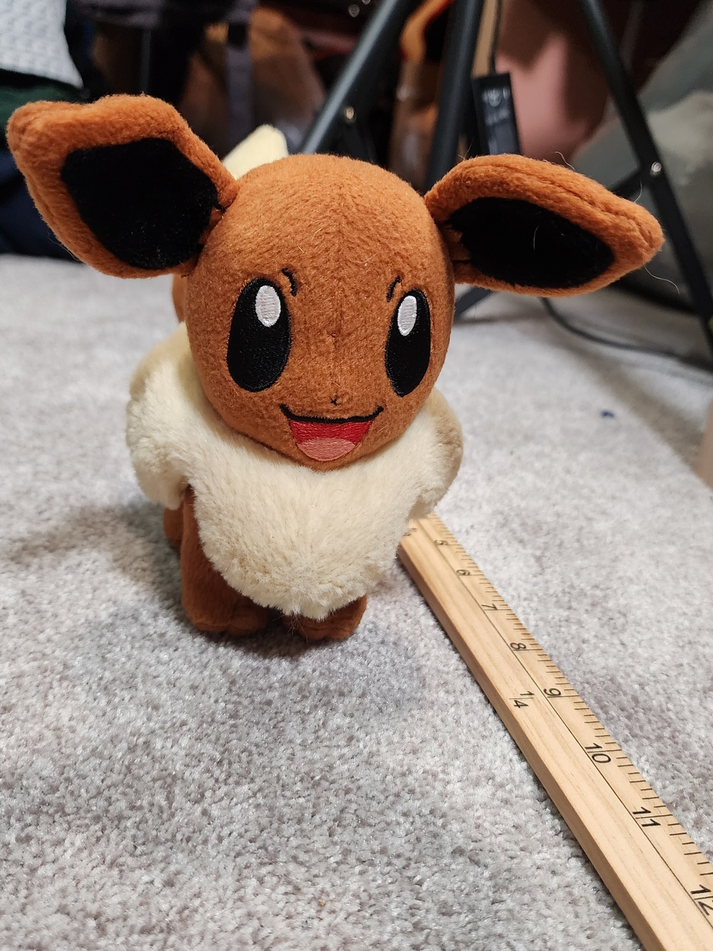 Tomy Brand Pokemon Plush Eevee Brown Stuffed Animal 7 Inch Soft Plush Toy